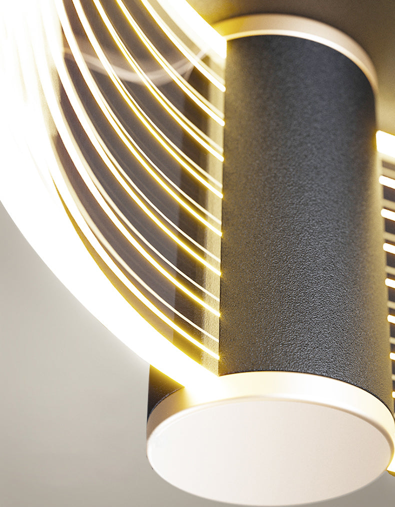 Luces de lámpara de araña de isla de estilo moderno luces colgantes de aluminio LED para comedor