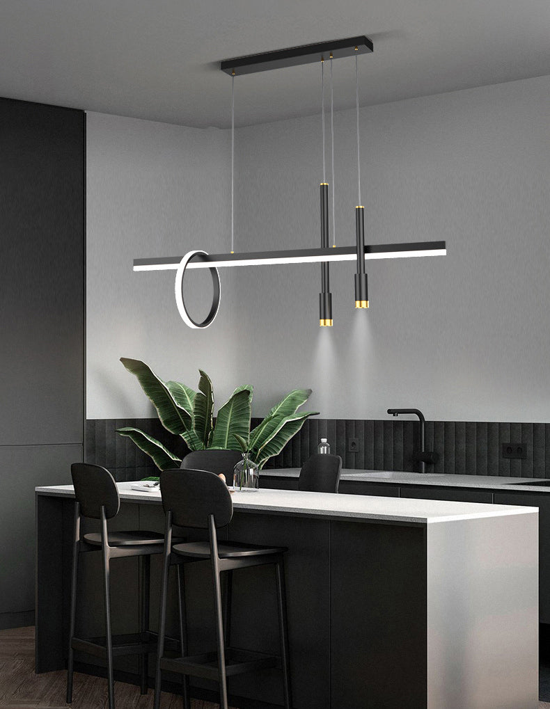 Lineal isla lámpara lámpara nórdica comedor de comandante de comedor led