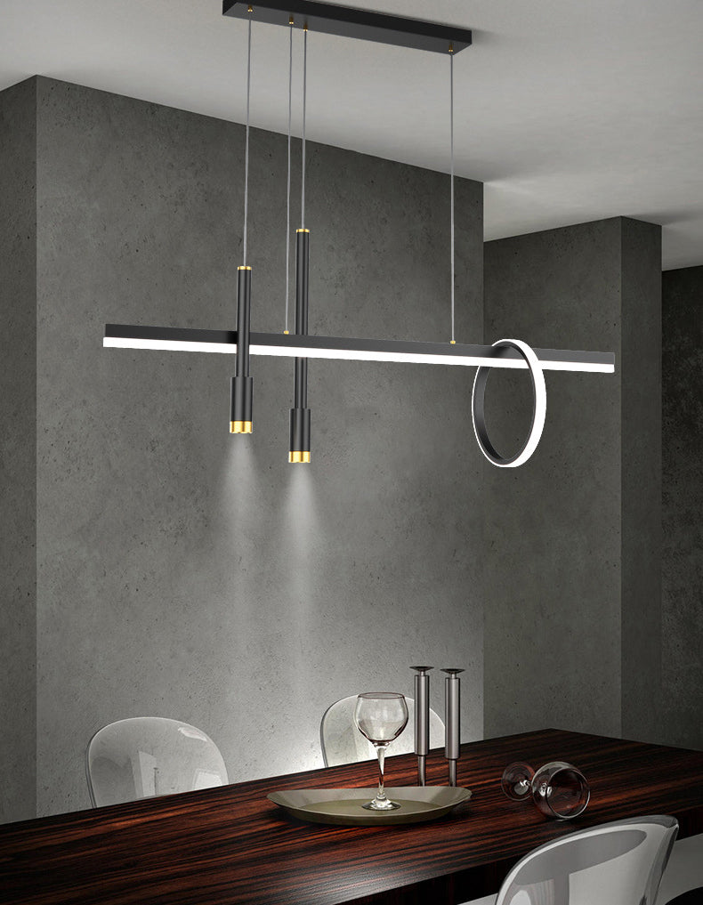 Lineal isla lámpara lámpara nórdica comedor de comandante de comedor led