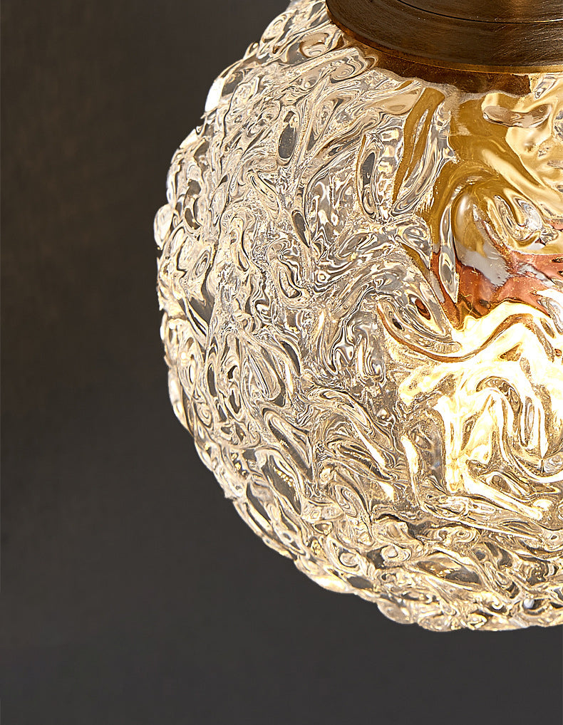 Bedroom Sconce Light Fixture Modern Style Gold Wall Mounted Lighting with Ball Crystal Shade