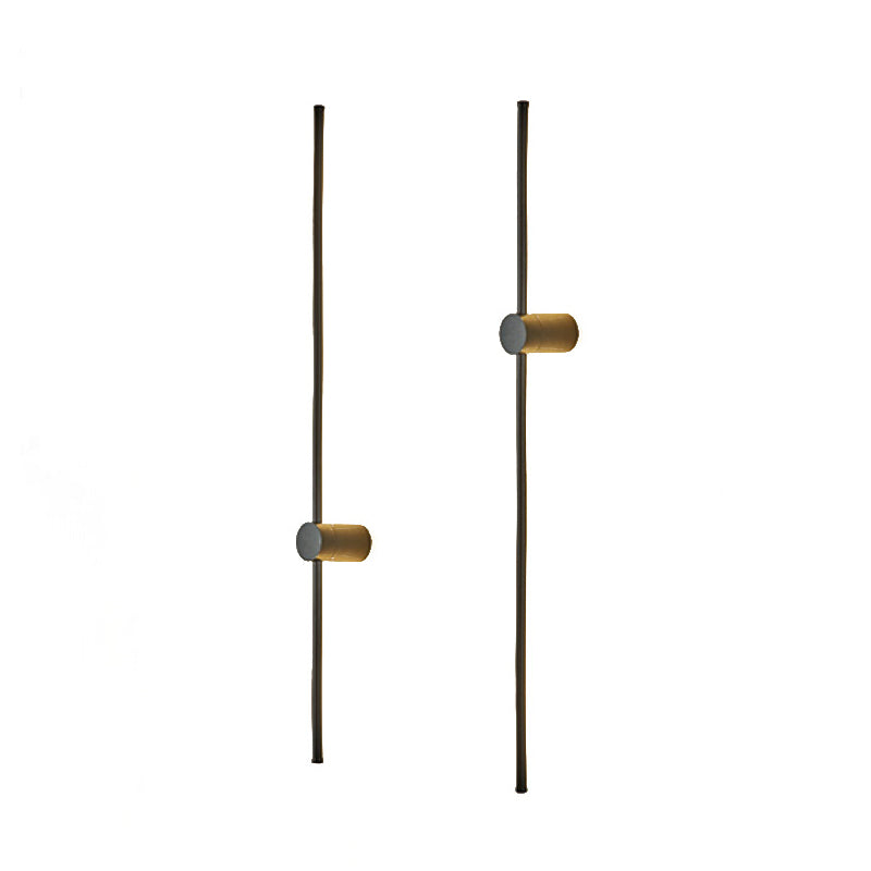 Lámpara de pared lineal LED de silicona en lámpara de pared de aluminio de estilo creativo moderno