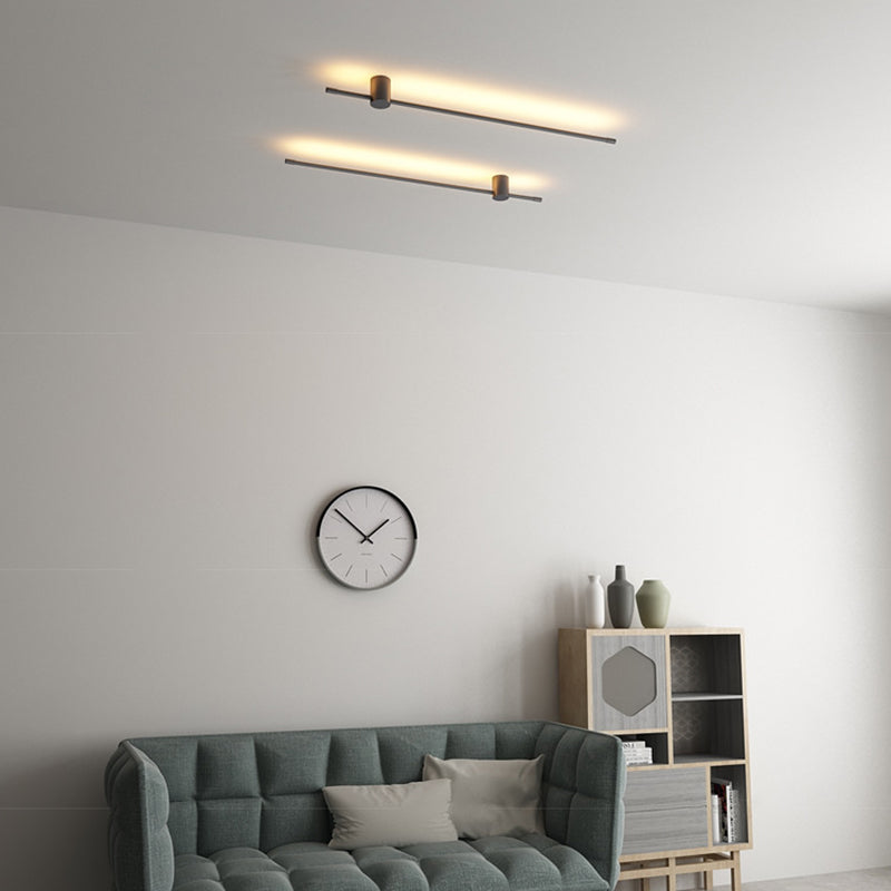 Lámpara de pared lineal LED de silicona en lámpara de pared de aluminio de estilo creativo moderno