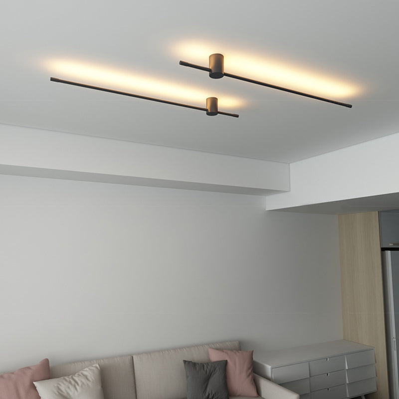 Lámpara de pared lineal LED de silicona en lámpara de pared de aluminio de estilo creativo moderno