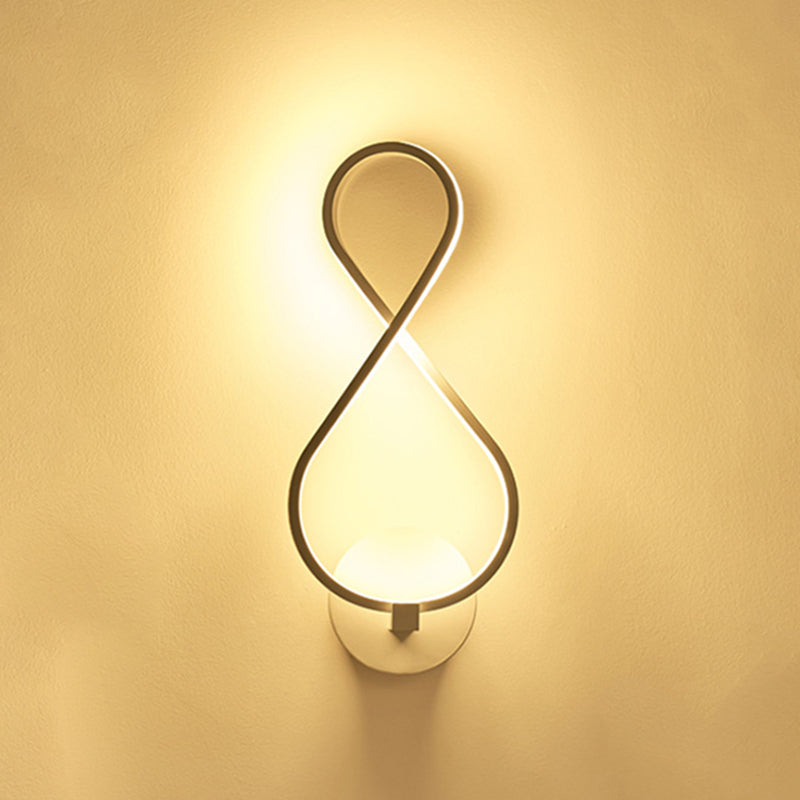 Modern Creative LED Wall Lamp Aluminium Linear Wall Sconce with Acrylic Shade