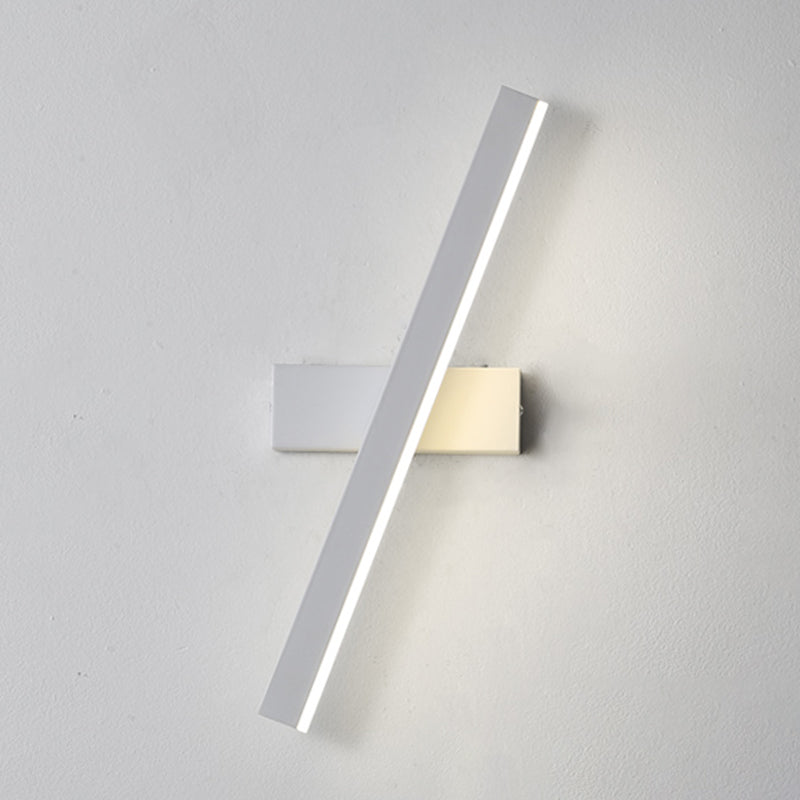 Lámpara de pared de pared LED creativa moderna Lámpara de pared giratoria rectangular de hierro giratorio con sombra acrílica