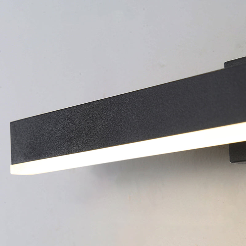 Lámpara de pared de pared LED creativa moderna Lámpara de pared giratoria rectangular de hierro giratorio con sombra acrílica
