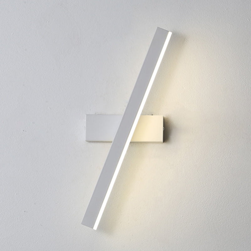 Lámpara de pared de pared LED creativa moderna Lámpara de pared giratoria rectangular de hierro giratorio con sombra acrílica