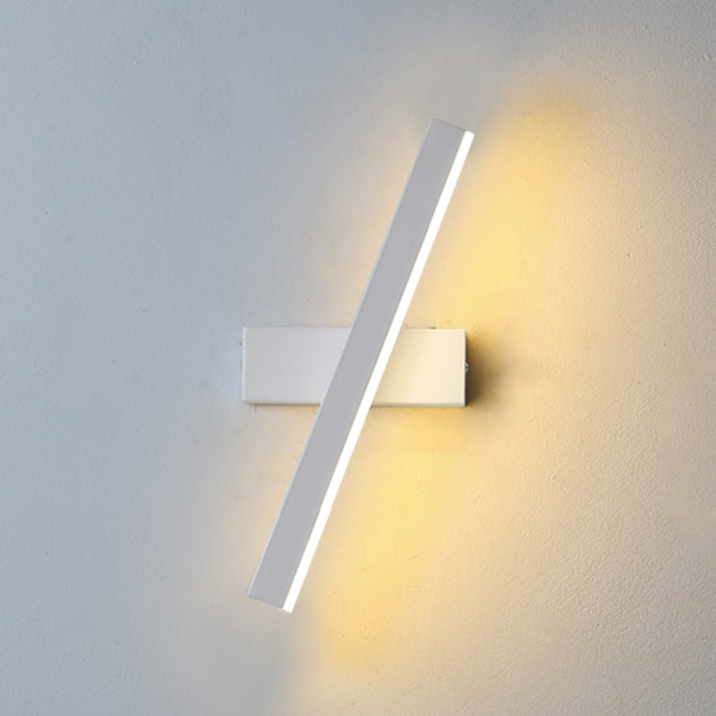 Lámpara de pared de pared LED creativa moderna Lámpara de pared giratoria rectangular de hierro giratorio con sombra acrílica
