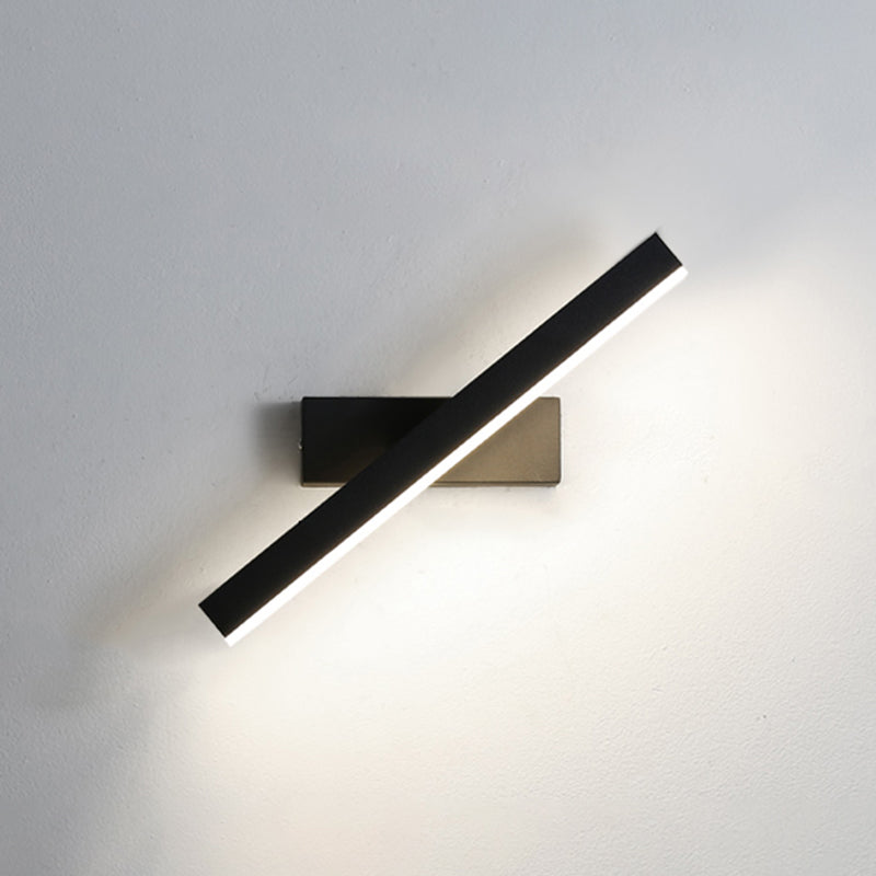 Lámpara de pared de pared LED creativa moderna Lámpara de pared giratoria rectangular de hierro giratorio con sombra acrílica