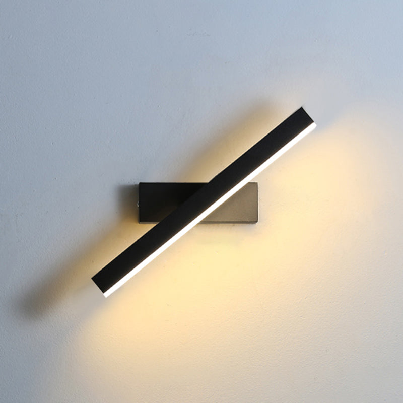 Lámpara de pared de pared LED creativa moderna Lámpara de pared giratoria rectangular de hierro giratorio con sombra acrílica