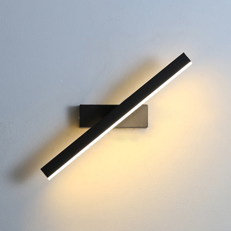 Lámpara de pared de pared LED creativa moderna Lámpara de pared giratoria rectangular de hierro giratorio con sombra acrílica