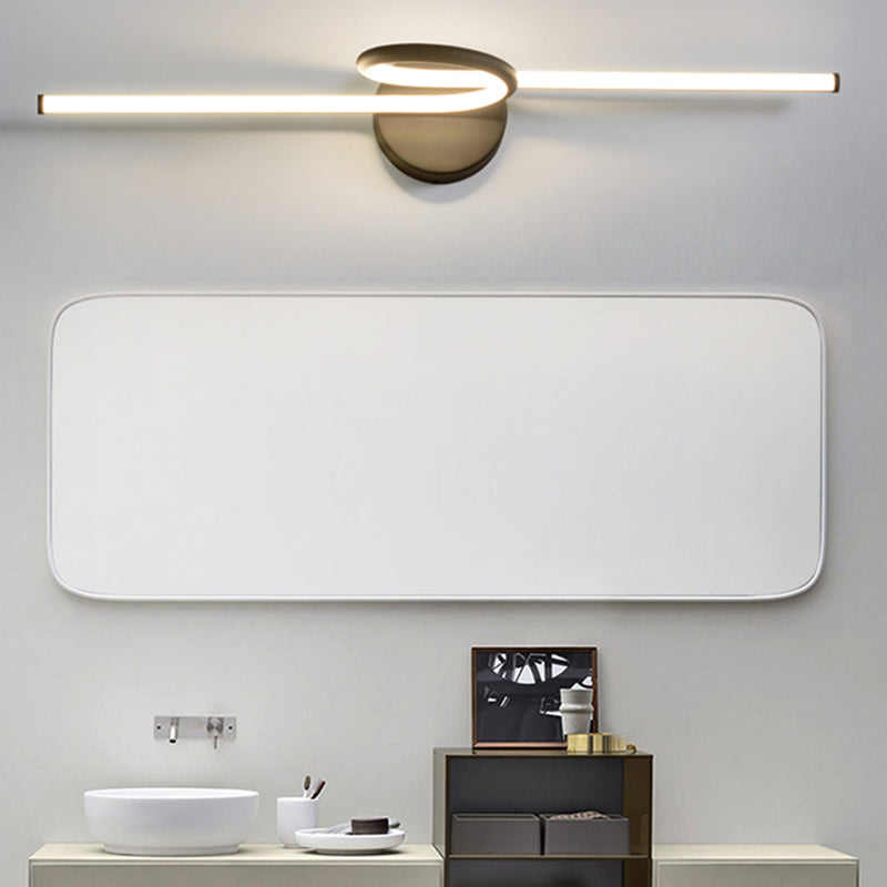 Luce contemporanea a parete a 1 luci a 1 luci a parete a parete lineare montata per il bagno