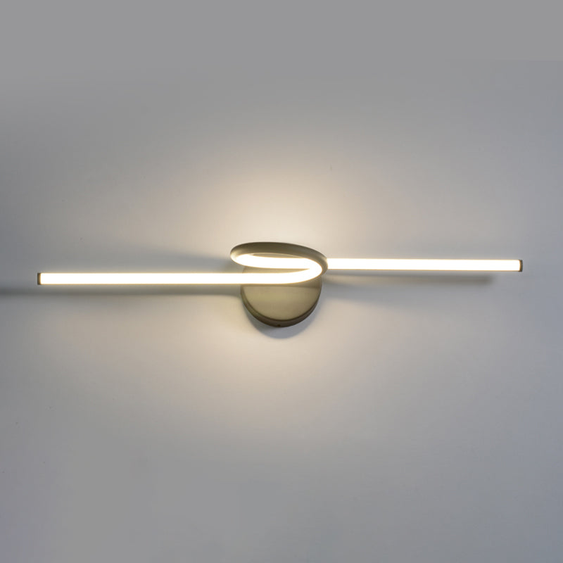 Luce contemporanea a parete a 1 luci a 1 luci a parete a parete lineare montata per il bagno