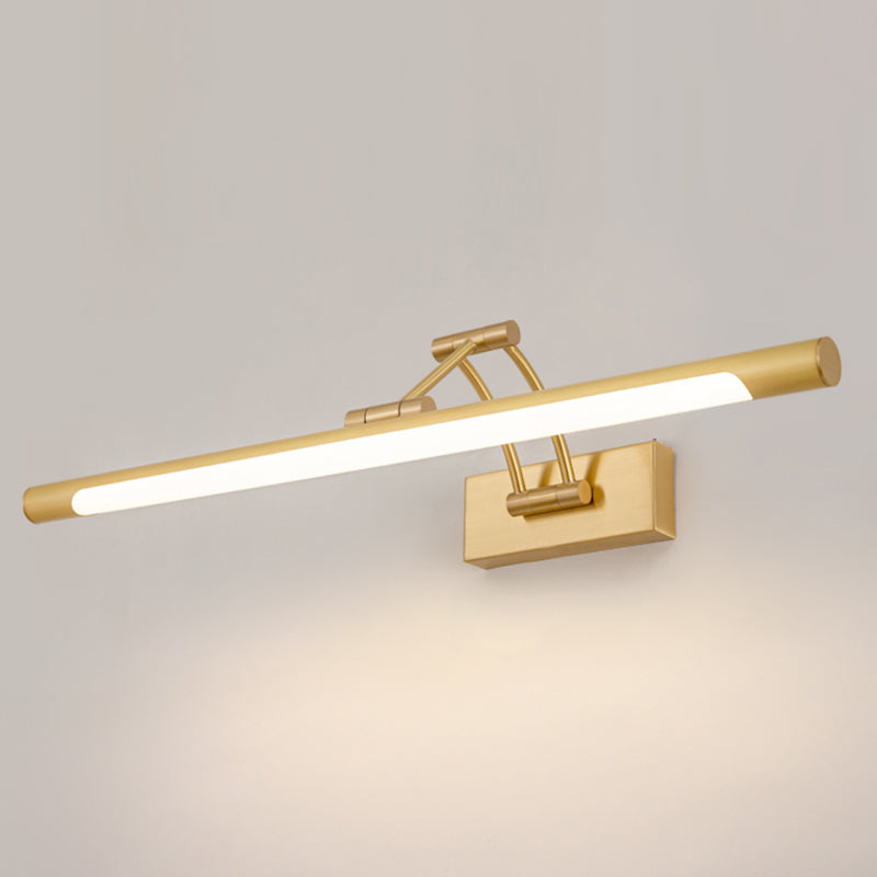 Moderne eenvoud LED Wandlamp Koper Lineaire wandlamp met acrylschaduw