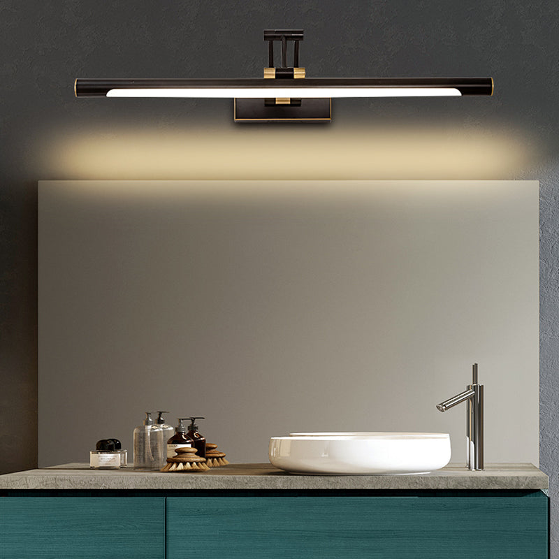 Moderne eenvoud LED Wandlamp Koper Lineaire wandlamp met acrylschaduw