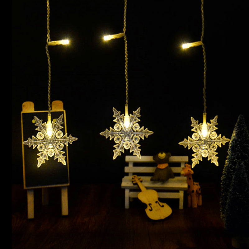 11.4ft Starry LED Light Strip Nordic Plastic 96-Light Indoor Christmas Light in Clear