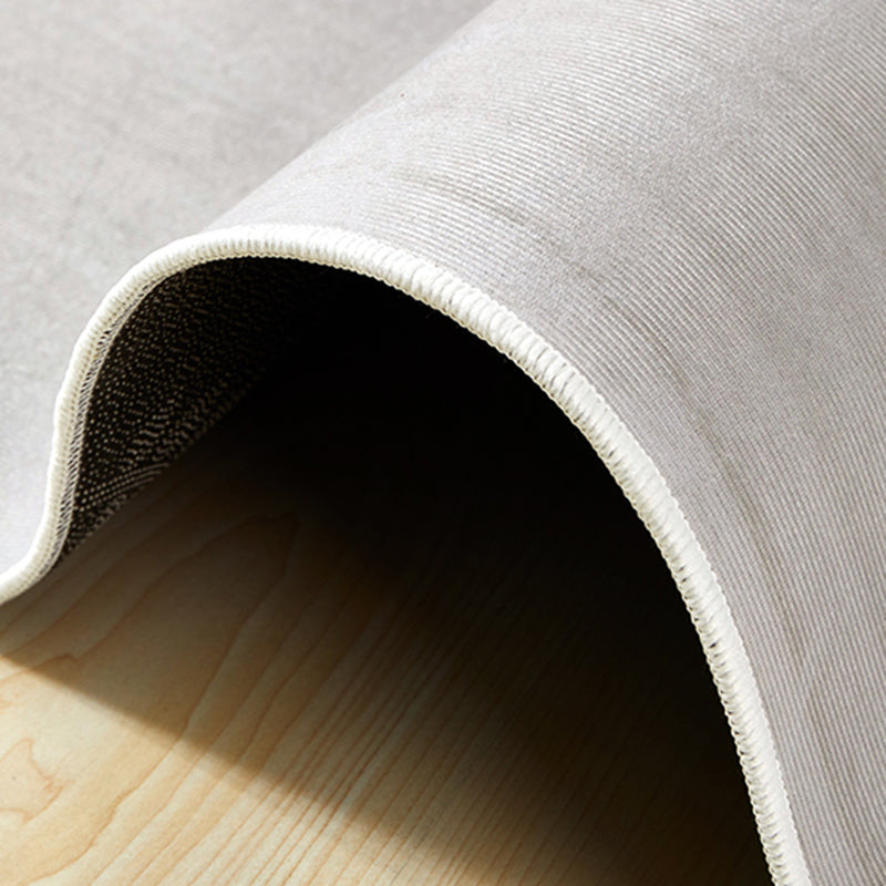 Tapis Simple en Polyester, ton blanc, bloc de couleur abstrait, résistant aux taches, pour la décoration de la maison