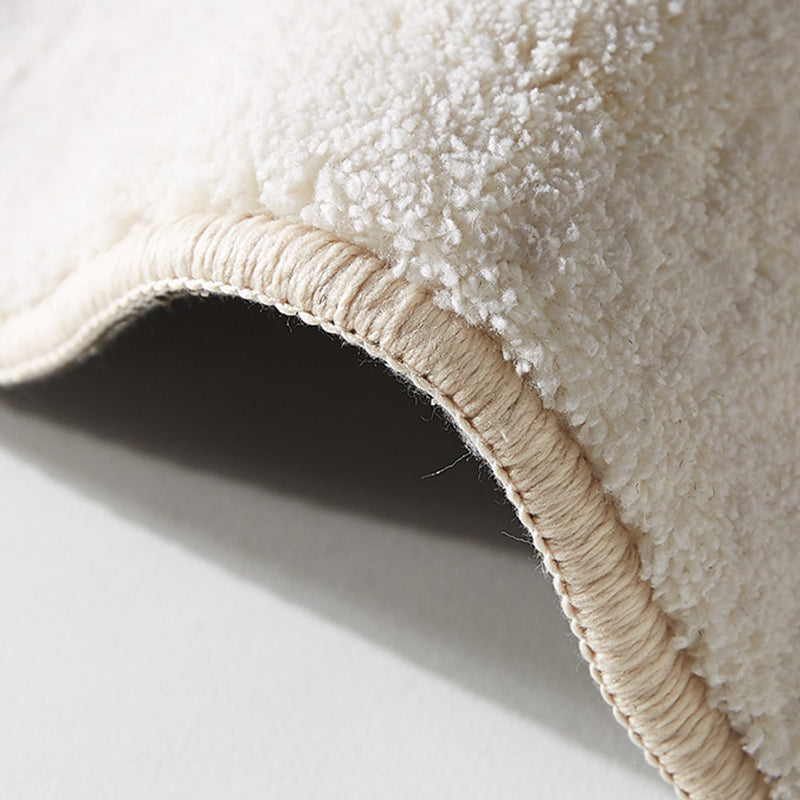 Apricot Tone Calming Rug Polyester Abstract Print Indoor Rug Non-Slip Backing Carpet for Living Room