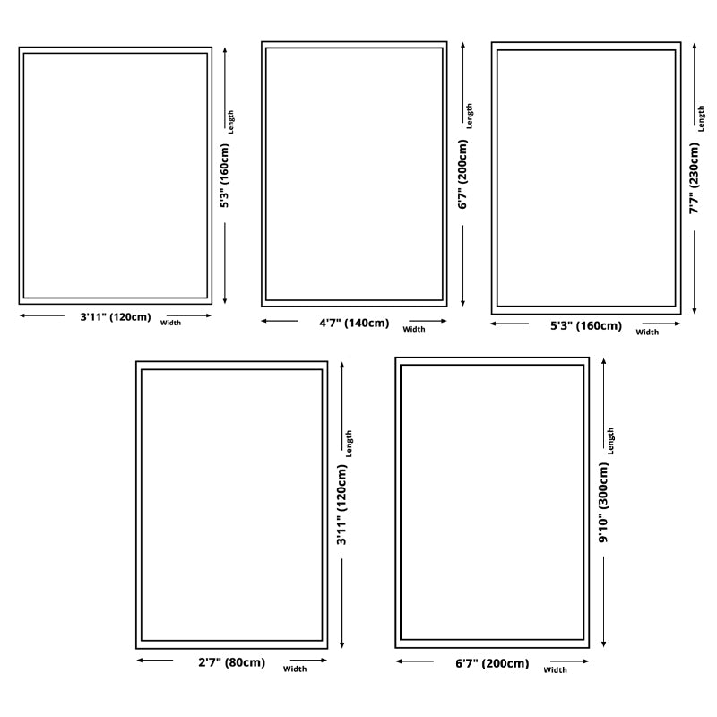 White Tone Simple Indoor Rug Polyester Abstract Lines Carpet Non-Slip Backing Rug for Home Decor