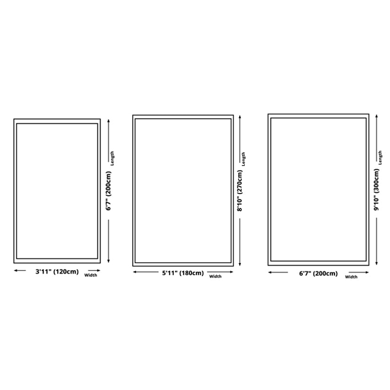 Black Tone Nordic Indoor Rug Polyester Plants Print Carpet Non-Slip Backing Rug for Home Decoration