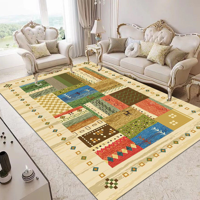 Classic Native American Rug onderscheidende polyester gebied tapijt Non-slip achterste tapijt voor woonkamer