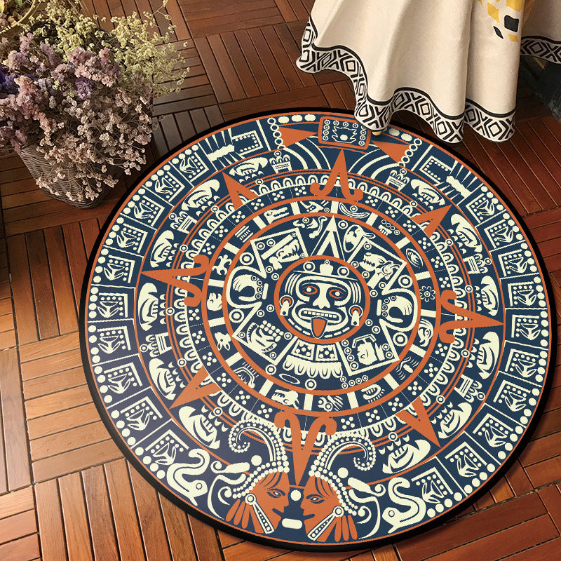 Creative Tribal Classicism Rug Colorful Southwestern Rug Anti-Slip Backing Carpet for Home Decor