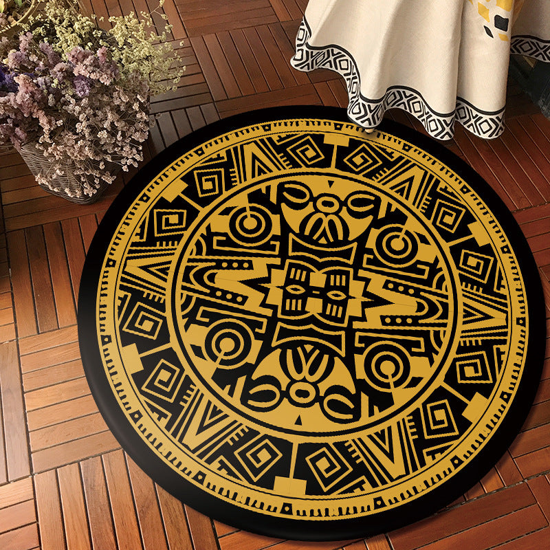 Creative Tribal Classicism Rug Colorful Southwestern Rug Anti-Slip Backing Carpet for Home Decor