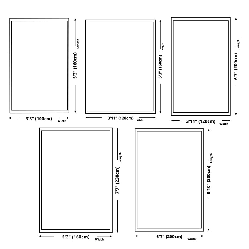 Apricot Tone Abstract Lines Rug Polyester Simple Carpet Non-Slip Backing Indoor Rug for Home Decor