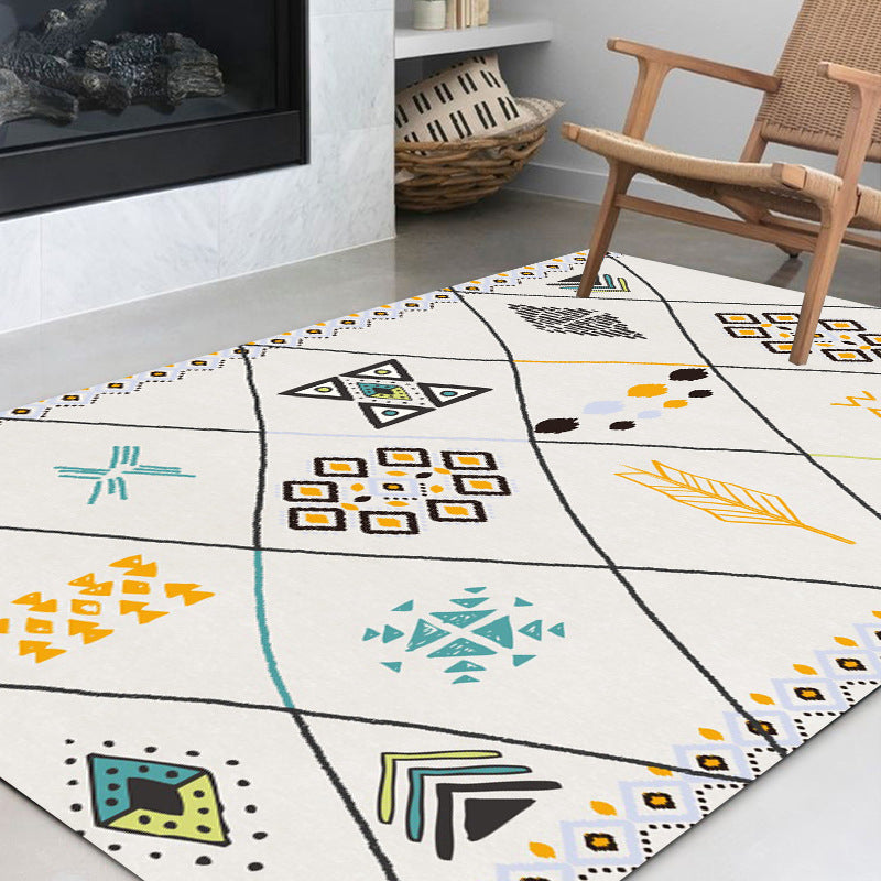 Unverwechselbarer Stammesdruckteppich Victoria Americana Teppich Polypropylen Waschableie für Wohnzimmer