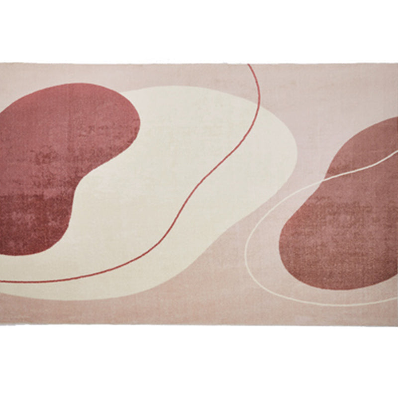 Color Mixed Simplicity Area Rug Polyester Color Block Rug Stain Resistant Indoor Rug for Living Room