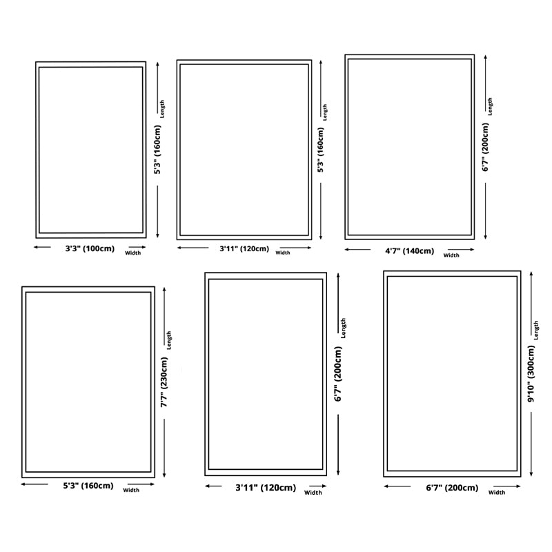 Minimalist Abstract Lines Rug White Tone Polyester Area Carpet Non-Slip Backing Rug for Living Room