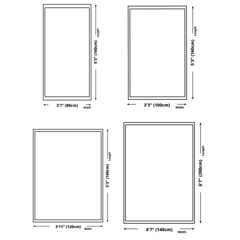 Simplicité Bloc de couleur irrégulière Tone blanc Tone Polyester Area Tapis Easy Care Rapier pour le salon