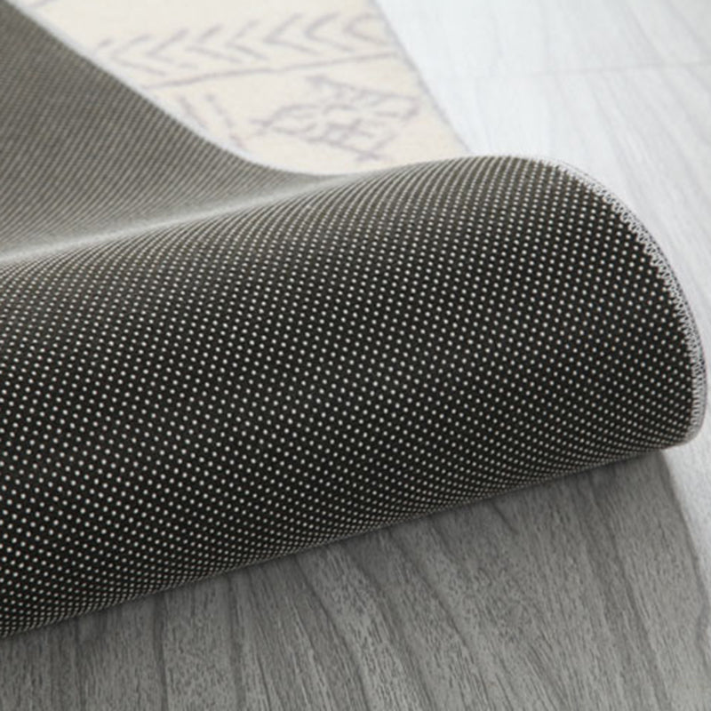 Simplicité Bloc de couleur irrégulière Tone blanc Tone Polyester Area Tapis Easy Care Rapier pour le salon