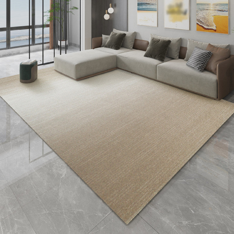 Grey Solid Color Area Rug Polyestre Modern Area Carpet Easy Care Carpet for Home Decor