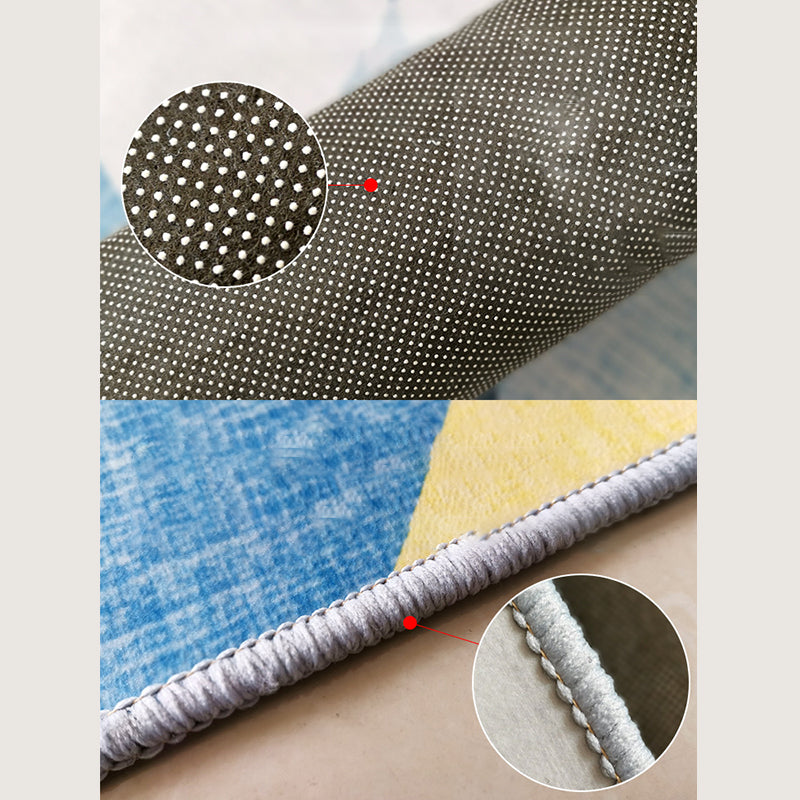 Simplicité tapis intérieur aquarelle tapis antique en polyester tapis antidérapant pour décoration intérieure