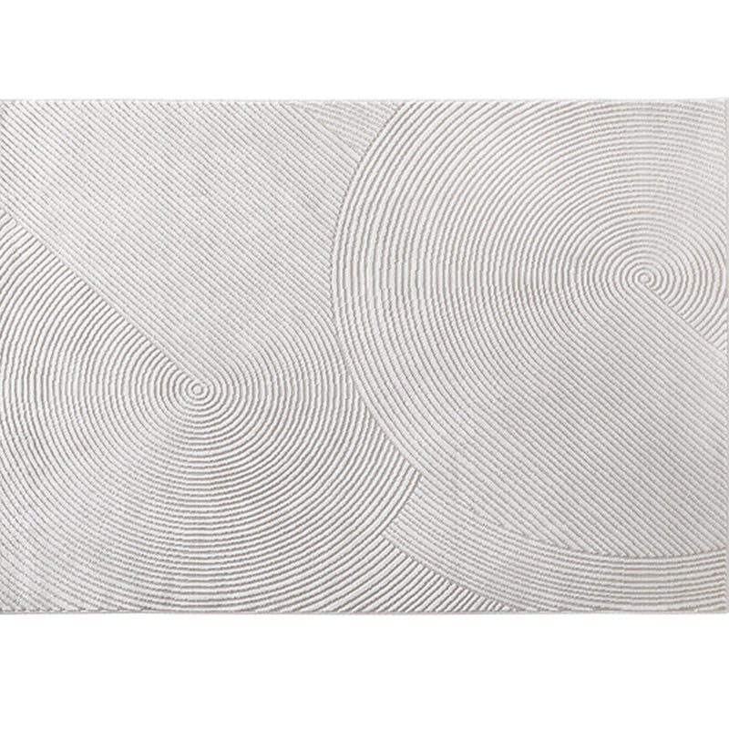 Grey Modern Area Carpet Polyester Stripe Pattern Rug Stain Resistant Area Rug for Home Decoration