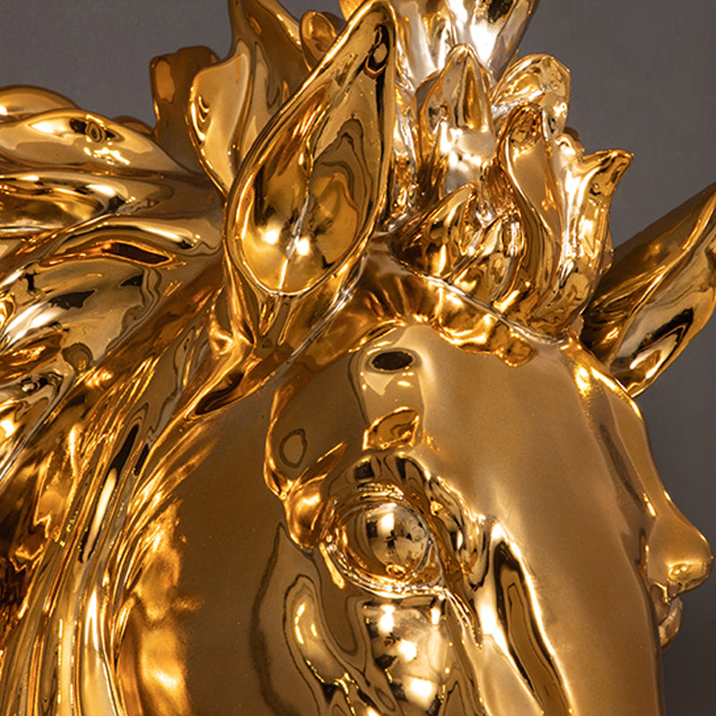 Forma a forma di illuminazione da parete in resina tradizionale tradizionale 9,5 "/12" W 1 testa a parete dorata Lampada con lacrima con lacrima di cristallo chiaro