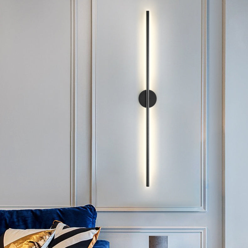 Linear Wall Mounted Light Fixture Minimalist-Style LED Metal Sconce Light Fixture