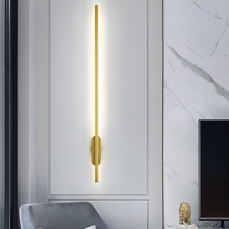 Linear Wall Mounted Light Fixture Minimalist-Style LED Metal Sconce Light Fixture