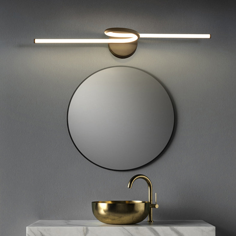 Luce contemporanea a parete a 1 luci a 1 luci a parete a parete lineare montata per il bagno