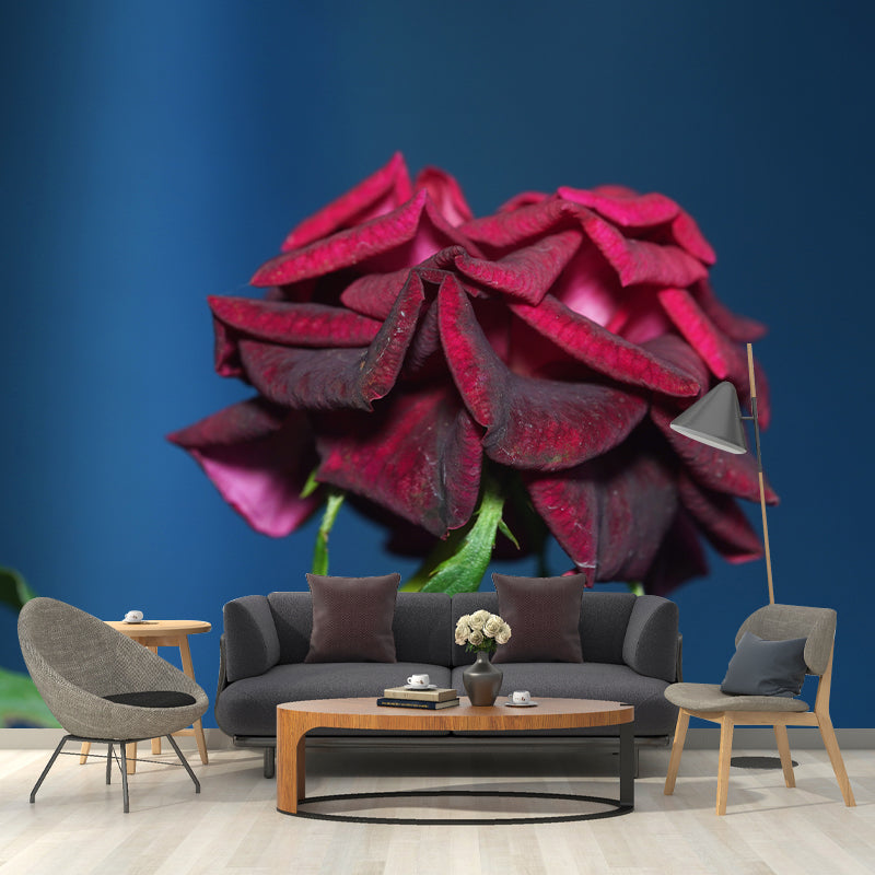 Blossoming Rose Mural Wallpaper Flower Wall Decor for Bedroom Living Room