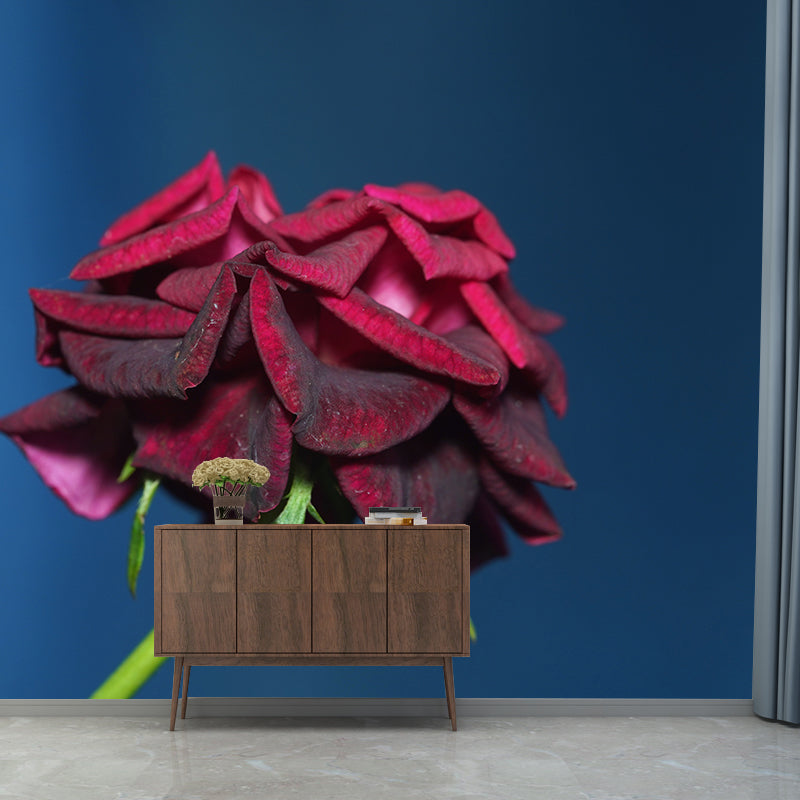 Blossoming Rose Mural Wallpaper Flower Wall Decor for Bedroom Living Room