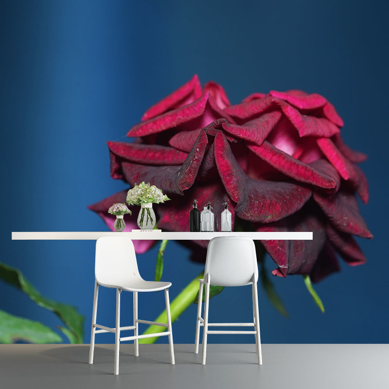 Blossoming Rose Mural Wallpaper Flower Wall Decor for Bedroom Living Room