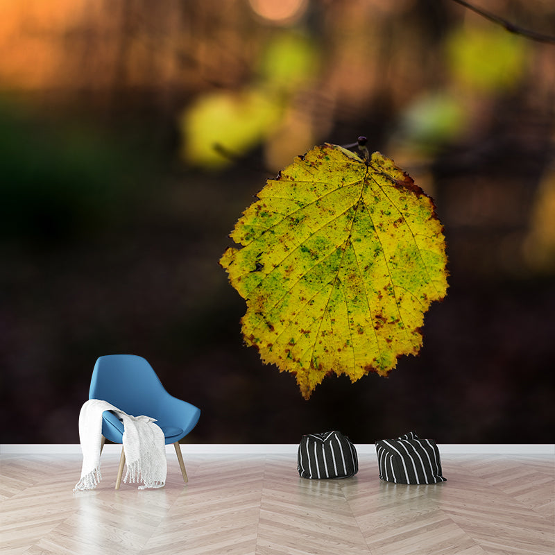 Leaf Wall Paper Murals Moisture Resistant Home Decorations for Bedroom Living Room