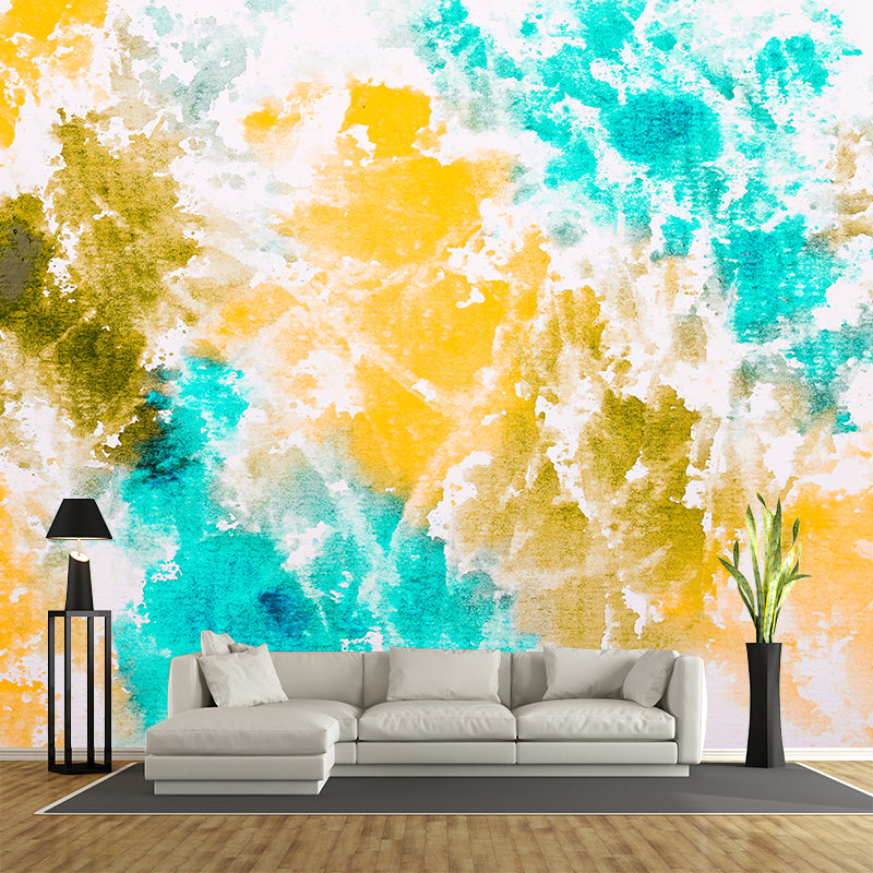 Modern Abstract Mural Decorative Living Room Wall Covering, Custom Printed