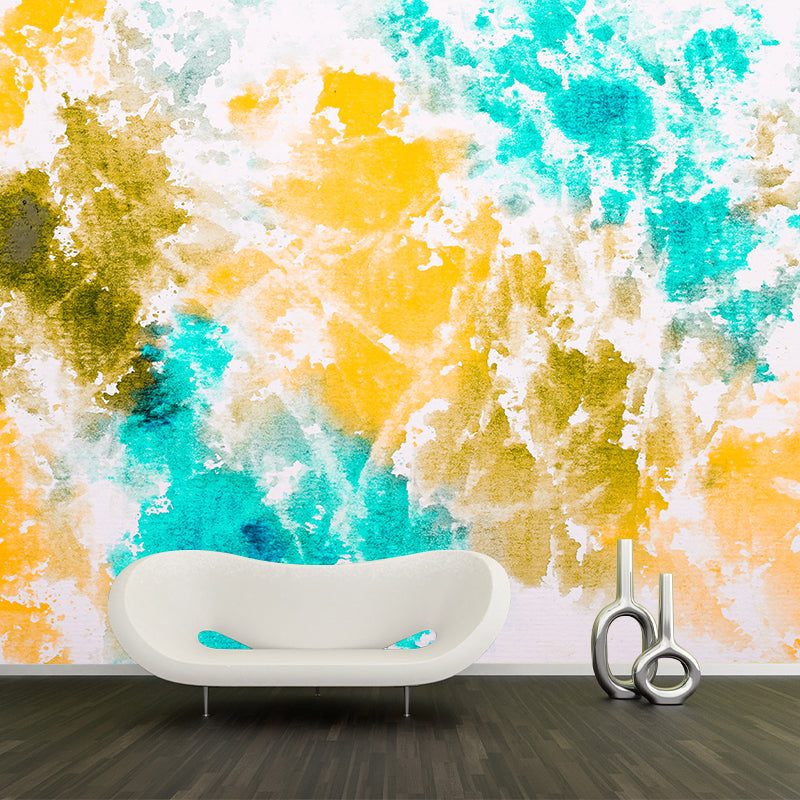 Modern Abstract Mural Decorative Living Room Wall Covering, Custom Printed