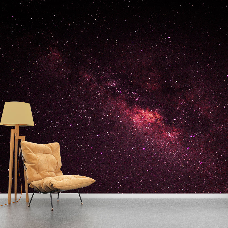 Mysterious Outer Space Wall Murals Stain Resistant Wall Art for Study Room