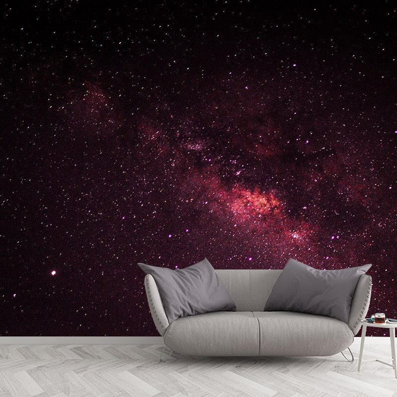 Mysterious Outer Space Wall Murals Stain Resistant Wall Art for Study Room