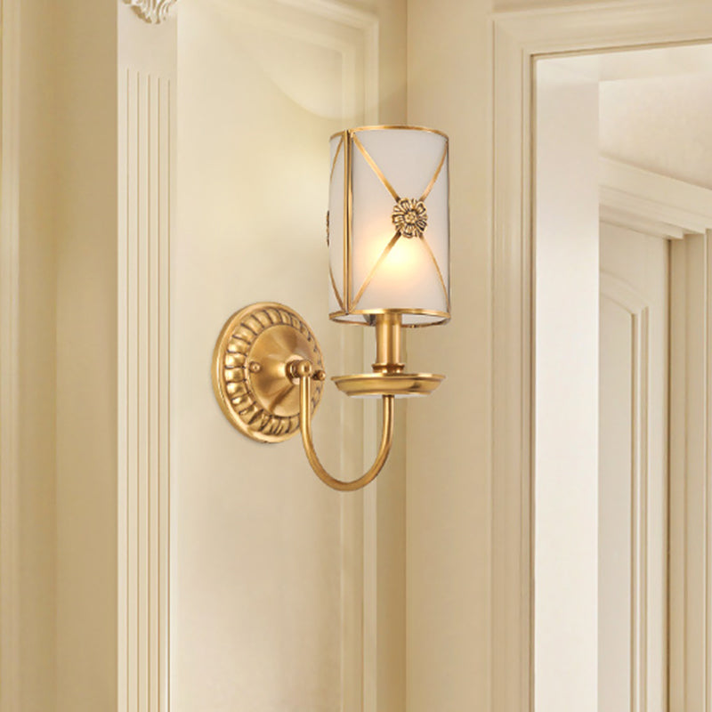 1/2-Light Brass Wall Mount Lamp Vintage Gold Finish Swag Arm Candle Sconce Light Fixture