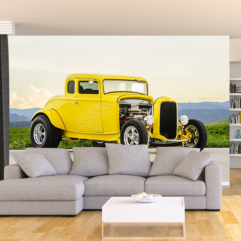 Car Wall Decor Stain Resistant Wall Covering for Home Decoration, Made to Measure